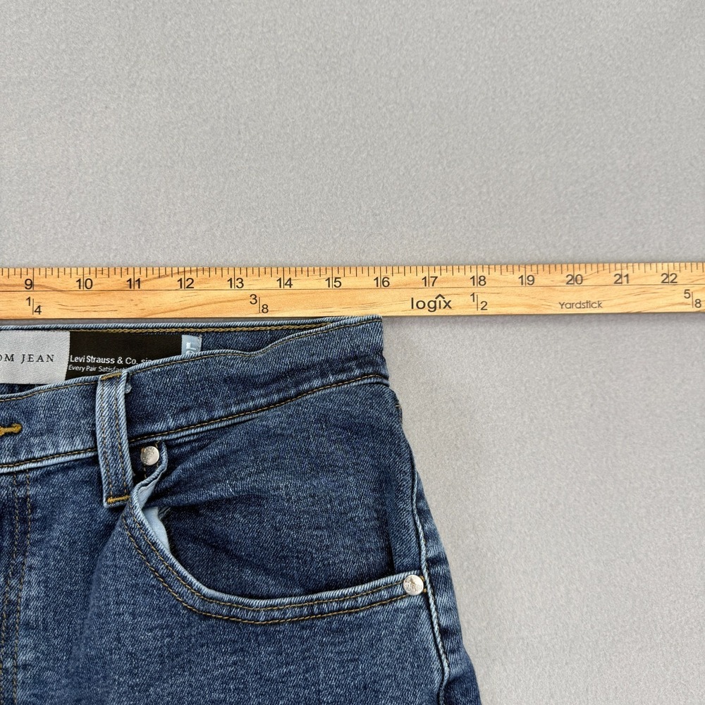 Levi's Silver Tab Mom Jeans Women's Size 31x27 High-Rise Tapered Blue Denim - Picture 12 of 16